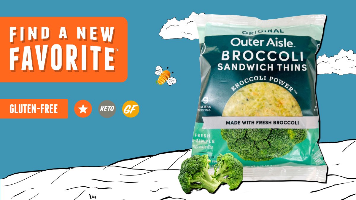 Sprouts on X: Outer Aisle's newest sandwich thins are made with nutritious  broccoli for a low-carb bread alternative and can be topped, toasted,  air-fried or enjoyed right out of the bag …