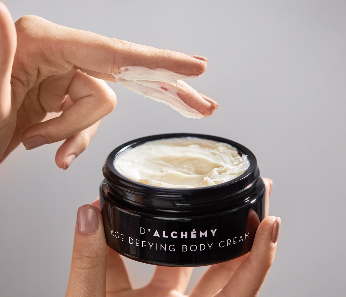 "Words just cannot describe how “𝘣𝘶𝘵𝘵𝘦𝘳𝘭𝘺 𝘣𝘦𝘢𝘶𝘵𝘪𝘧𝘶𝘭” this cream is. I apply it at night to my legs, feet and hands and when I wake, I can tell how well it’s worked as my hands feel incredibly soft and silky" - @glow_with_red loves using our AGE DEFYING BODY CREAM