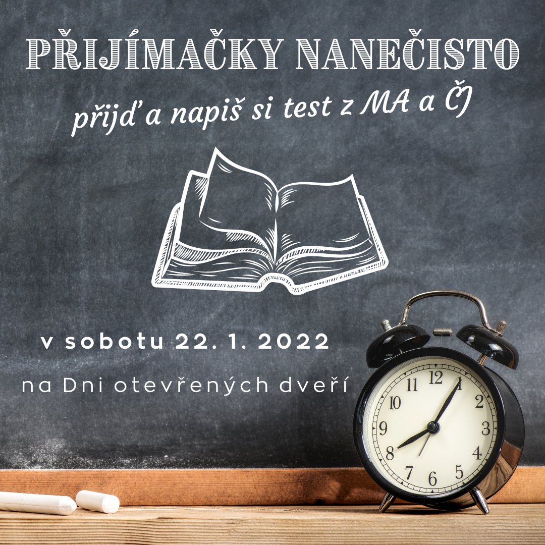 sps_CL's tweet photo. Chceš si vyzkoušet přijímačky nanečisto? V sobotu 22. 1. 2022 budeš mít příležitost v rámci Dne otevřených dveří. Testy z MA a ČJ na místě vyhodnotíme a dozvíš se výsledky. Určitě doporučujeme této možnosti využít, za zkoušku nic nedáš :-) https://t.co/hmKVyO6ZUy