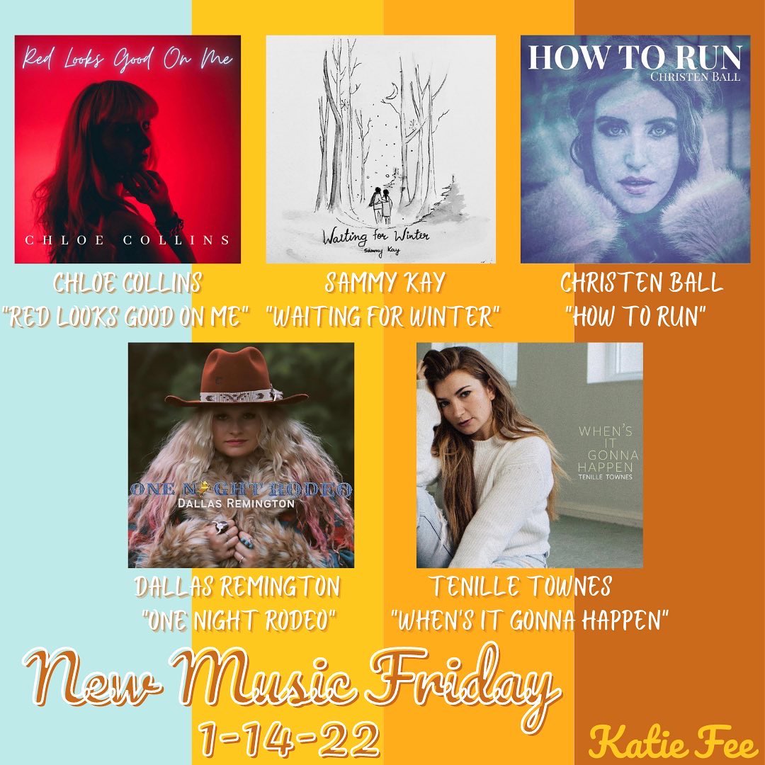 katiefeemusic's tweet photo. Happy #newmusicfriday! @ChloeCollinsMus @SammyKayMusic @christen_ball @DallasRemington @tenilletownes https://t.co/DauwxWWD2D