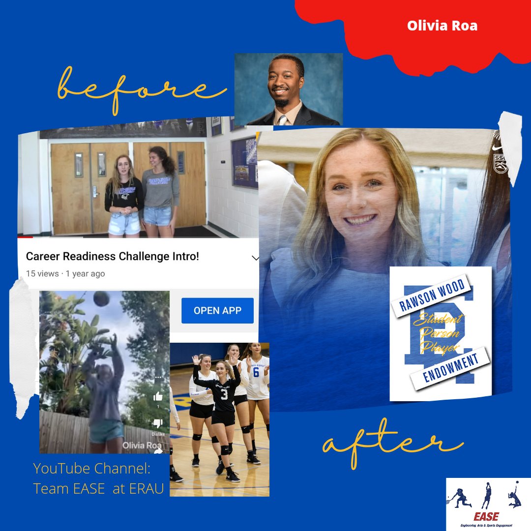 Research_EASE's tweet photo. ***Student Alumni &amp; Birthday Shoutout***

Before:

Olivia Roa was a high-achieving undergrad who set multiple volleyball records. With Dr. Long, she created most Team EASE videos. In 2020, she got her BS in Human Factors. (See pics on the left.)

YouTube: https://t.co/fmQ5IbT7Bx https://t.co/AOJ2u0aufx