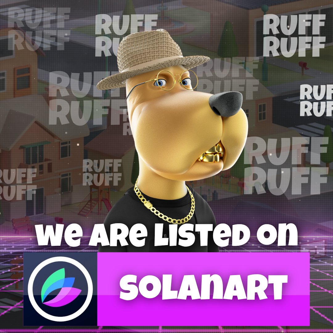 SoulDogsCity's tweet photo. We are LIVE on @MagicEden_NFT &amp; @SolanartNFT 🚀

➡️ Magic Eden: https://t.co/vxy9kNxuZA

➡️ Solanart: https://t.co/5AVPonHDxD

RUFF RUFF 🐶 WAGMI 

#SolanaNFTs #Solana #NFT #SoulDogs #SolanaDogShow https://t.co/2zvMNB7mAA