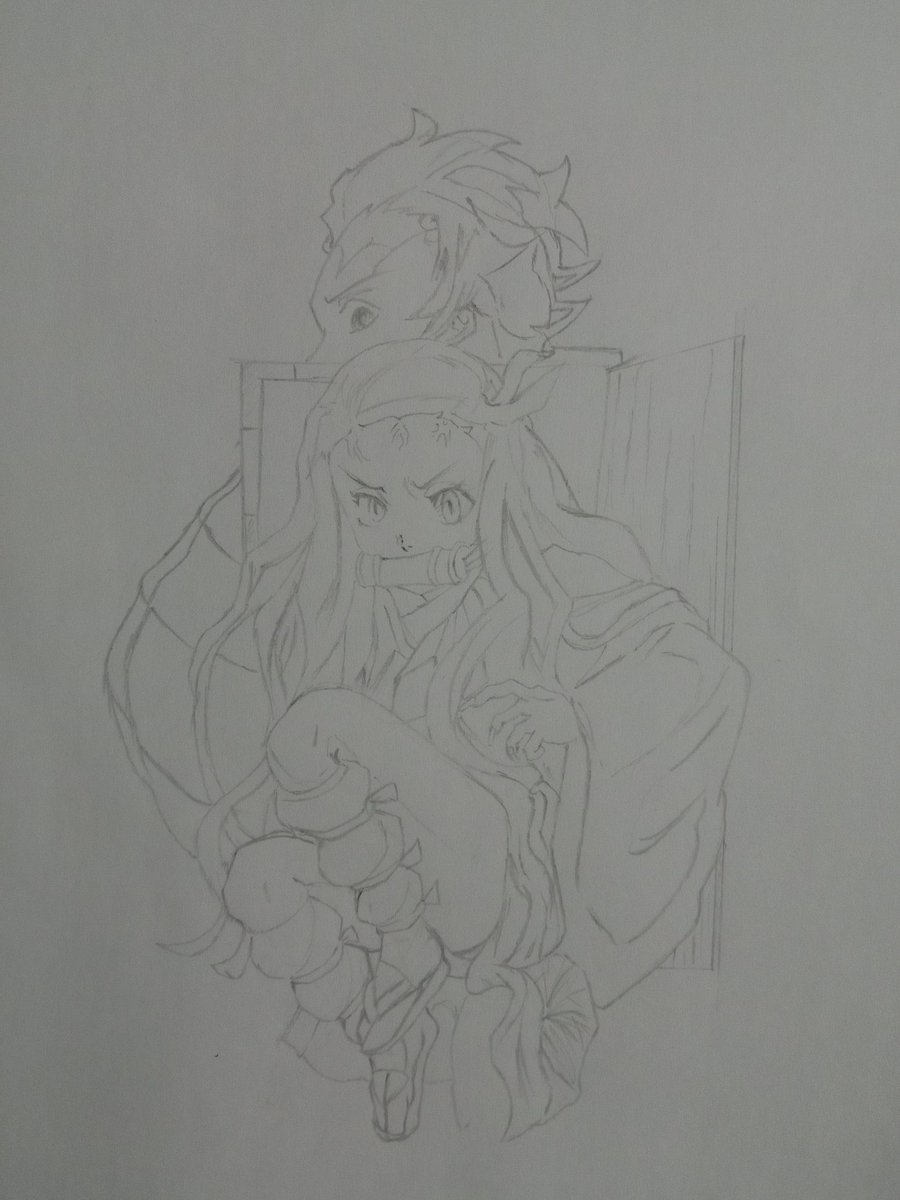 Mayberr63052677's tweet photo. Guys so...I did the drawing alone without the shadings as in the real one... https://t.co/HMwStUWwEr
