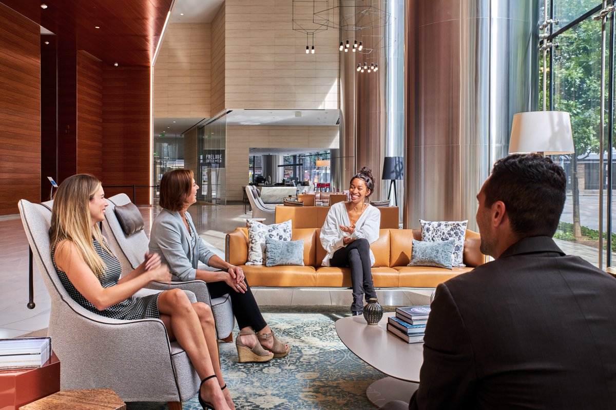 Creating a social destination through memorable spaces and experiences helps further a person’s connection to place. 

Learn more about 609 Main: pickardchilton.com/work/609-main

Photo Credit: <a href="/Hines/">Hines</a>

#PickardChilton #architecture #design #HOU #CRE #Houston #lobby #craftedexperiences