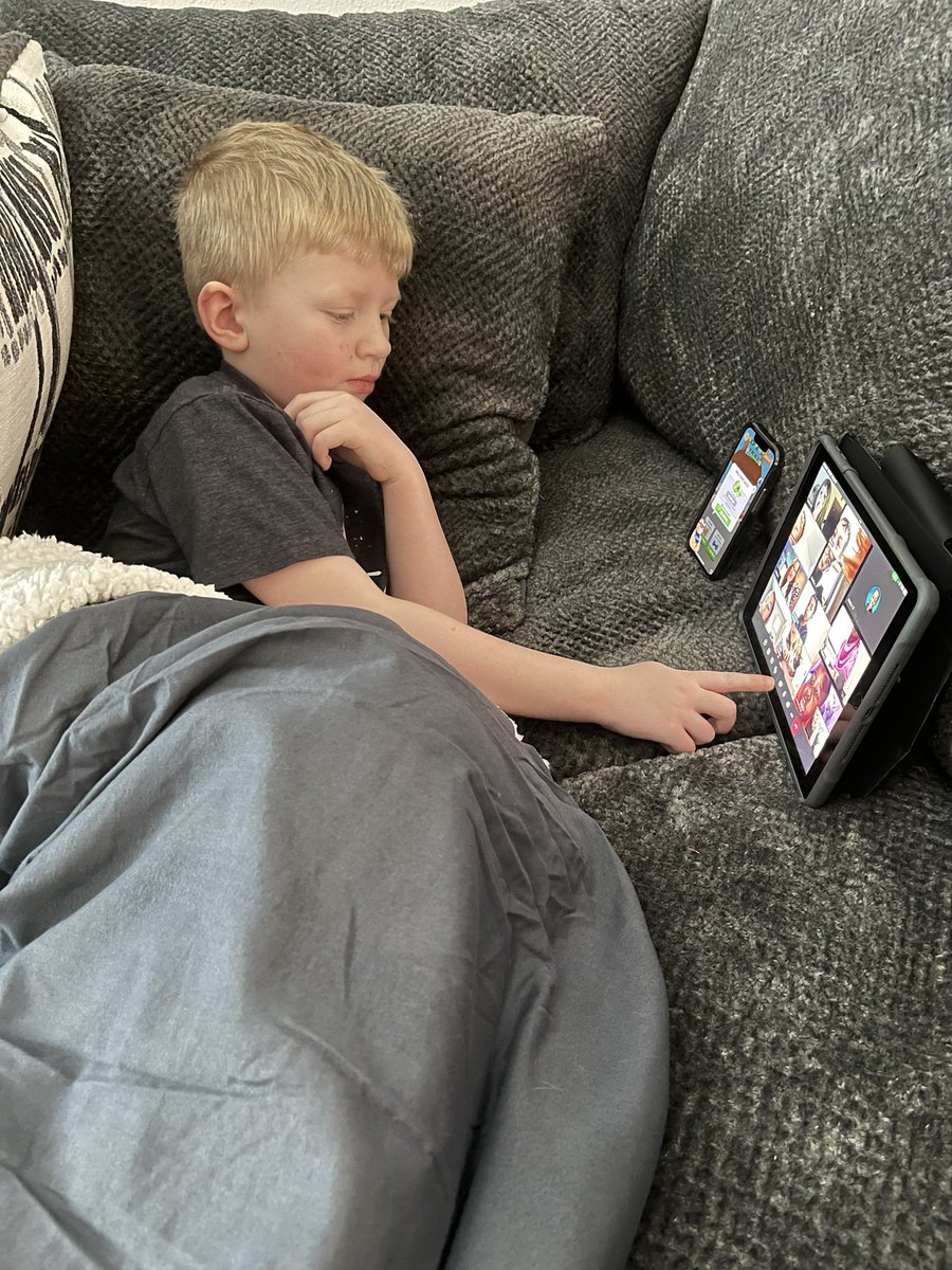 ChrisJRegimbal's tweet photo. Being a first grader on a Zoom video call in 2022 is not so bad. #freedomelementary https://t.co/s8ukq7bAlv