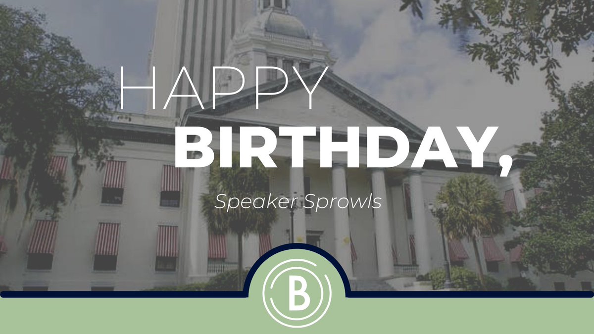 Please join us in wishing @ChrisSprowls a happy birthday! #FlaPol