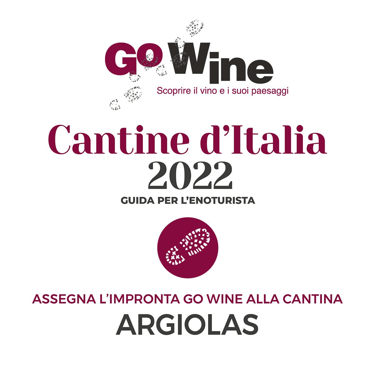 ArgiolasWinery's tweet photo. Il vino vale un viaggio?✈️

Noi pensiamo assolutamente di sì e siamo felici di aver ottenuto l'impronta @gowine che valuta l'importante aspetto dell'accoglienza in #cantina.

Vi aspettiamo in #Sardegna tutto l'anno per visite e degustazioni: https://t.co/vMF7QFdUjS https://t.co/GJkA3PgNvB