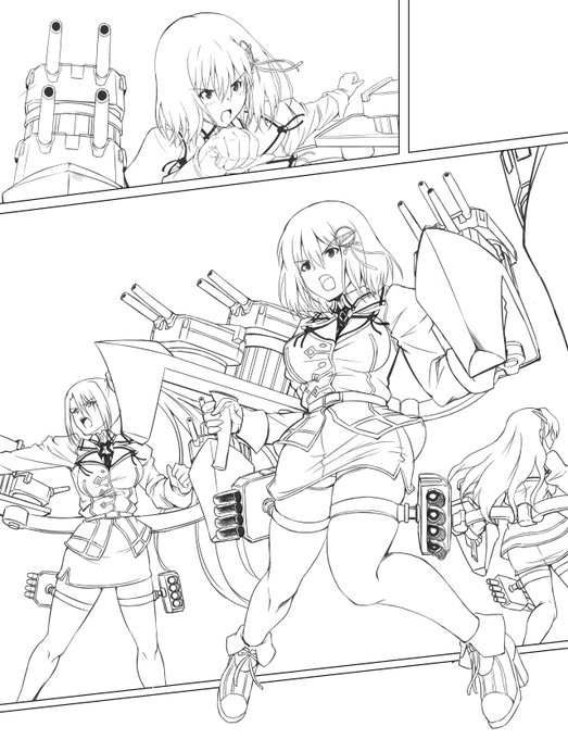 昔描いてた羽黒本の没ページ発掘 