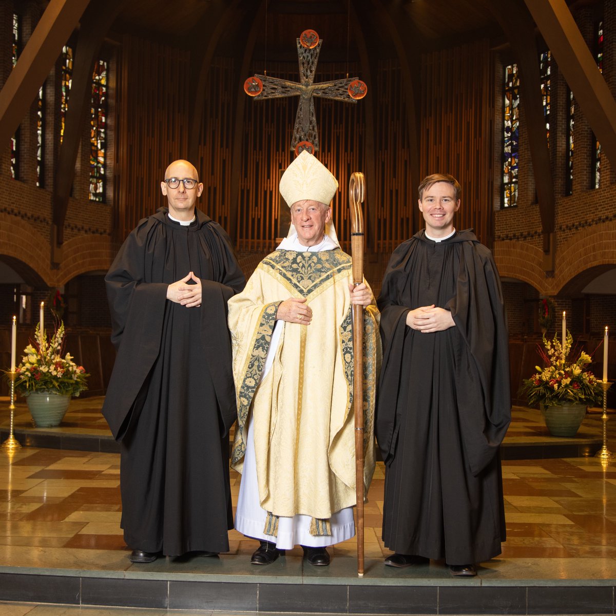 On January 9, 2022, the Feast of the Baptism of the Lord, Brothers Titus Phelan, O.S.B. &amp; Dunstan  Enzor, O.S.B., professed solemn vows as monks of Saint Anselm Abbey.

Read the full story: saintanselmabbey.org/news-events/ne…
Congratulations to our brothers! 

<a href="/SaintAnselm/">Saint Anselm College</a> <a href="/AnselmianAlumni/">Saint Anselm Alumni</a>