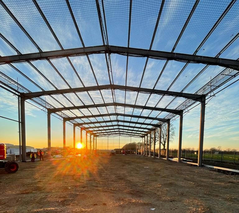 PotterSpace_'s tweet photo. Another great week of progress here at Potter Space Ripon! Unit 53 is coming along very nicely with the steelwork now complete. #PotterSpace #Ripon #Progress https://t.co/GBRinnPwwK