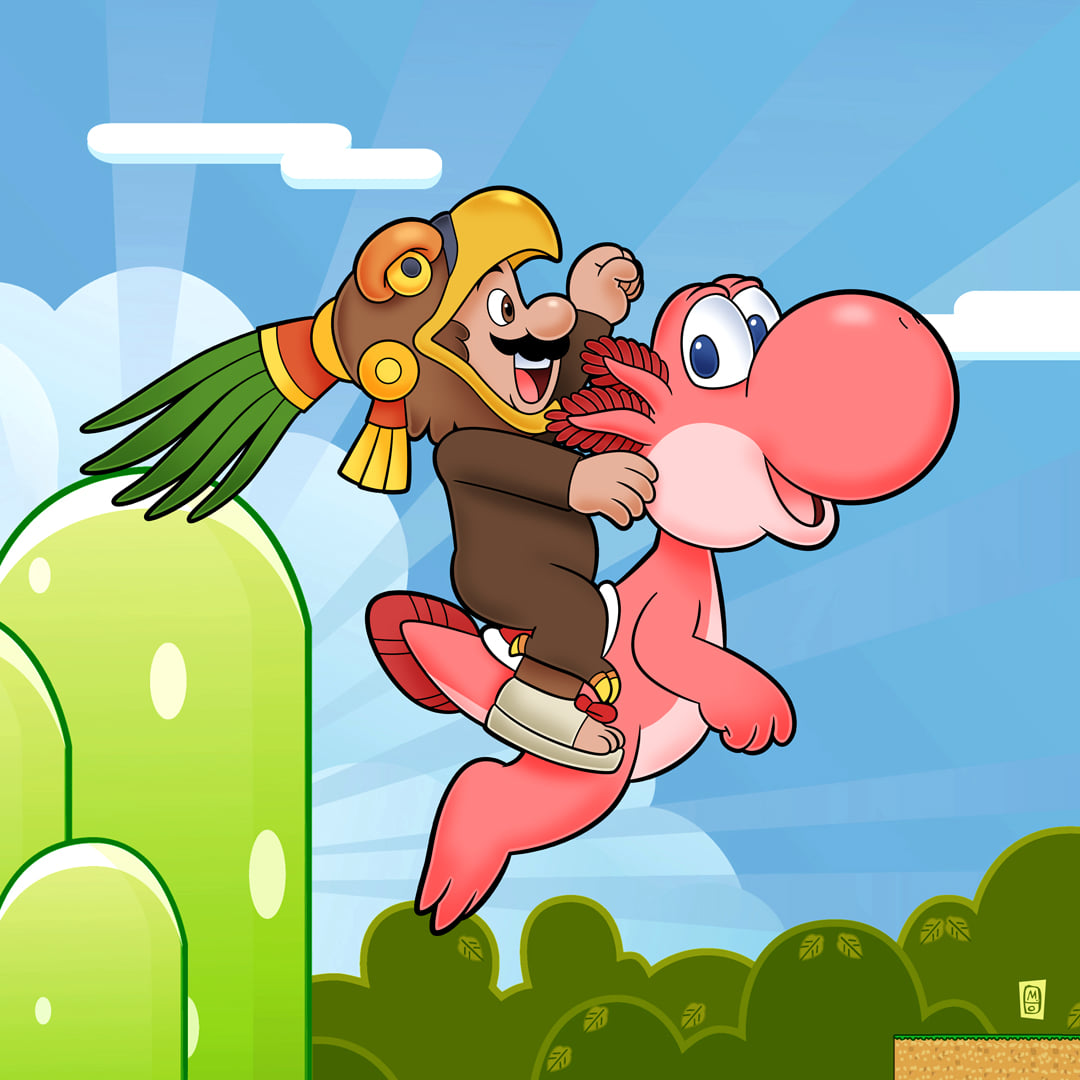 Mario Adventures!

Happy New Year...always late....sigh.

#Mariobros #Nintendo #Yoshi #aztec #FanArtFriday
