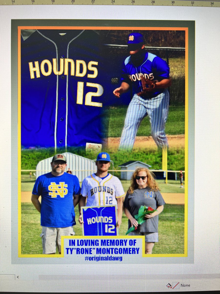 HoundBaseball's tweet photo. Words can’t express how we feel today. We lost a great teammate, an extraordinary young man, and most of all a TRUE BROTHER!!! Ty Montgomery represented everything that we strive to be on and off of the diamond. We’re truly blessed to call him one of our DAWGS!#originaldawg https://t.co/ESjQVYMsHv