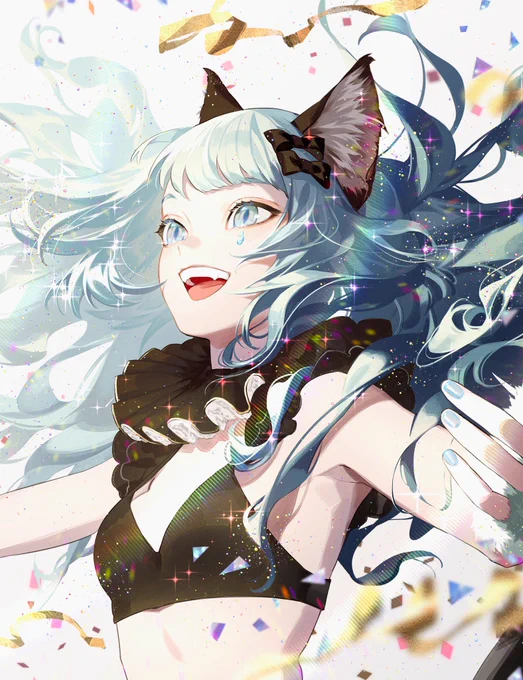 VITTE様の『閃光少女』MVイラストを描かせていただきました!🐈 ぜひぜひよろしくお願いします!🎊🪅🎀🎪 https://t.co/1AEVf4HqiZ 