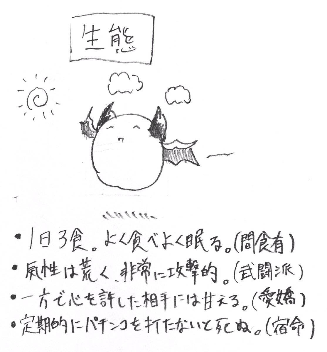 毎日毎日わけのわからんカービィのなり損ないみたいなやつを描いて何がしたいんだ?
と思われていそうなので図解

みんなも描こう!(共感生羞恥) 