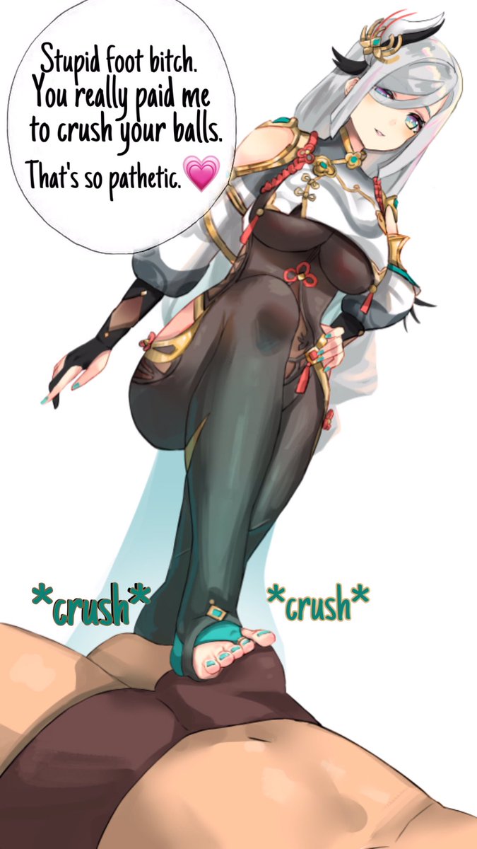 GoddessShenhe's tweet photo. So you really wanna pay Me to step on your tiny beta cock and worthless balls?
Fine, I’ll gladly grind My foot into your cock and balls while I empty your wallet~
It’s My money anyways right bitch?
If you’re a good foot bitch I’ll give you the most humiliating ball crushing ever~ https://t.co/JxeQEOux6W
