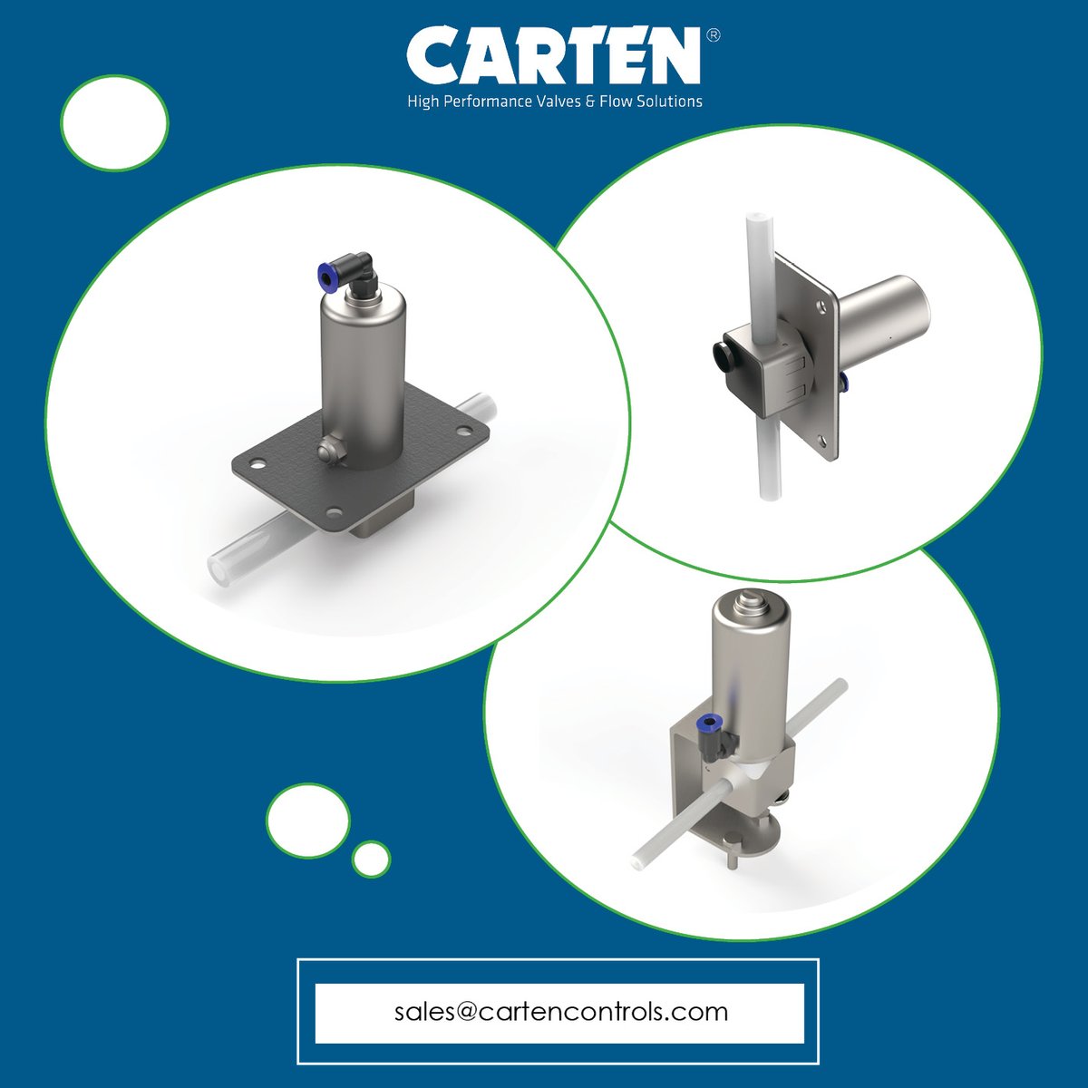 CartenControls's tweet photo. Introducing Carten’s New Gen2 Series Mini Pinch Valve specifically designed for Benchtop, Low Flow, and Gene Therapy applications.

See full post to find more 👉https://t.co/85wdgDUGEw https://t.co/jfd3glsHdr