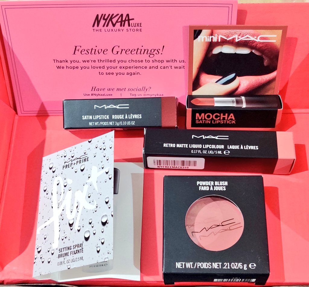 c_shamika's tweet photo. #Nykaaluxe Shopping done right! ✔️
@MyNykaa 
@MACcosmetics https://t.co/9U3nUyRQ9E