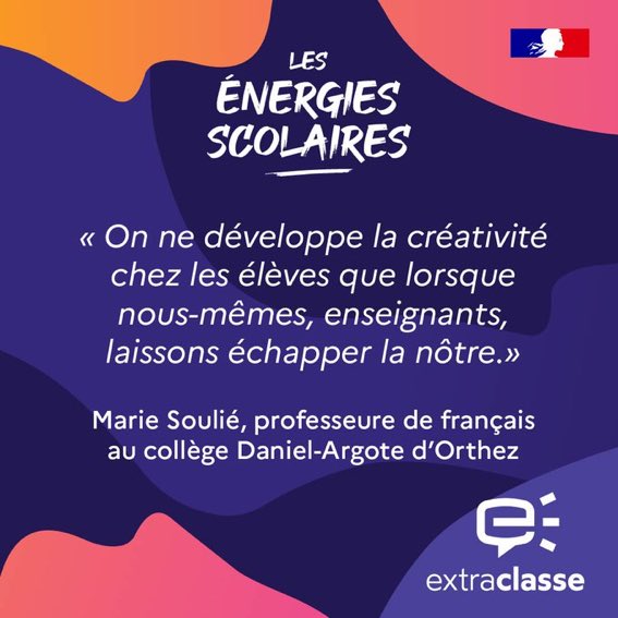 CharlydeLaLonde's tweet photo. 🎙#podcast Motiver les élèves et stimuler l’envie d’apprendre : le défi quotidien d’un enseignant. Découvrez le témoignage et la créativité de Marie Soulié @marie34, professeure de français en collège. Bravo et #MerciProf !
Un RDV hebdo proposé par @reseau_canope à ne pas rater https://t.co/abyjnasowu