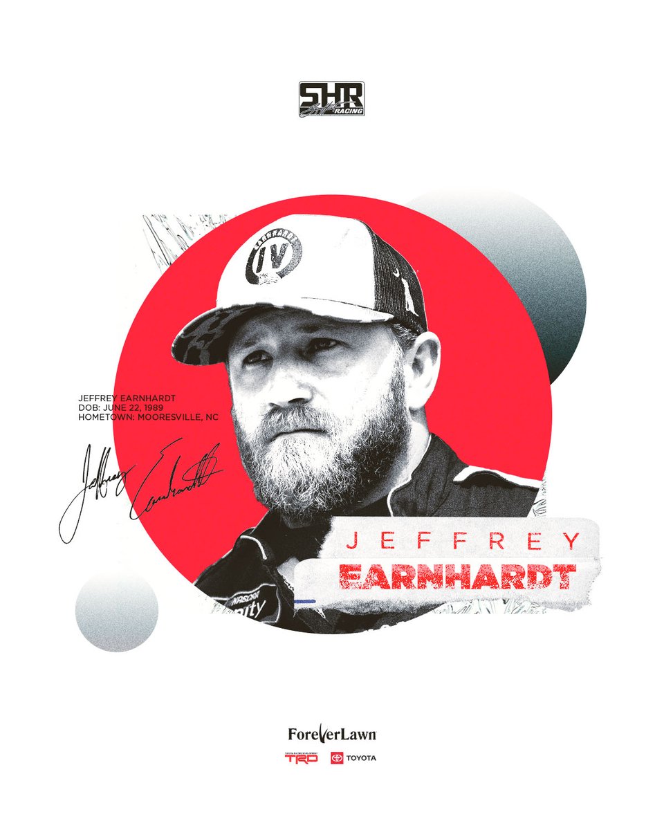 SamHuntRacing's tweet photo. Welcome home, @jearnhardt1 🙌

We are thrilled to have you and @foreverlawn on
board with us for multiple races this season. Gearing
up to be an exciting year!

#TeamToyota | #NASCAR |#XfinitySeries |
#LetsGoPlaces | #NXS | #blackandgreengrassmachine |
#grasswithoutlimits https://t.co/e73hwL1oPW