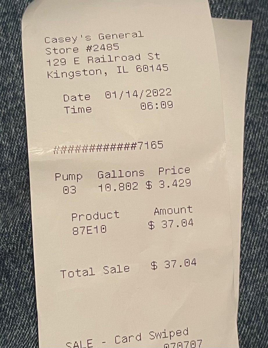 NScottPyburn's tweet photo. @caseysgenstore POOR CUSTOMER SERVICE/CRAP AP. I filled up my tank today. Went to my rewards to see if I had any offers. This offer came up. But since I had just filled up my tank and it wasn’t my “next visit” you wouldn’t honor it. How about making the CUSTOMER choose WHEN. 😡🤬 https://t.co/SUCTbA4Gxj