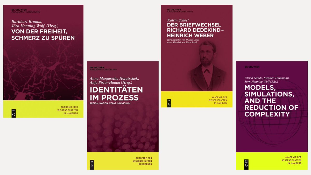 awhamburg's tweet photo. Vier weitere Bände unserer #Abhandlungen sind jetzt online als #OpenAccess zugänglich. Damit ist die thematisch breit gefasste Reihe fast komplett frei verfügbar. @DeGruyterOA #Neurologie #Identitätsdiskurs #MathematikGeschichte #Philosophie #WissKomm 📚
https://t.co/rU6rtlKsby https://t.co/lQykgx1fKS