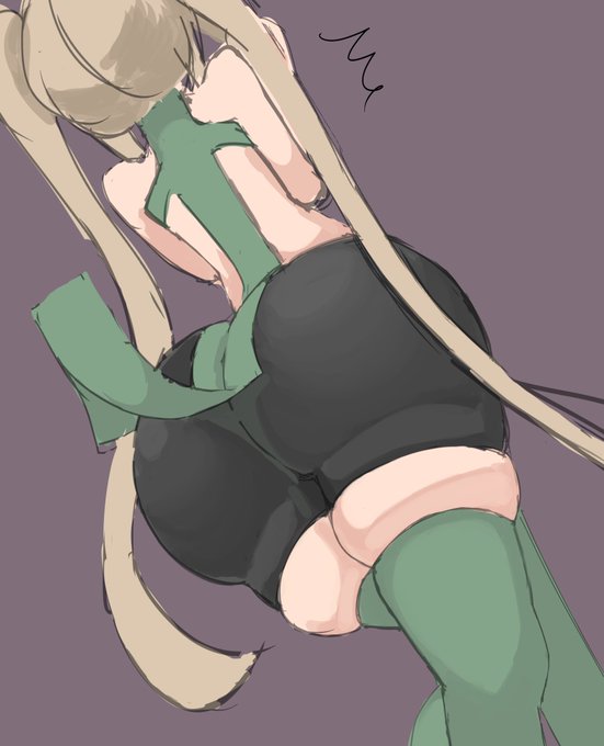 今日の絵
緑衣ちゃんにニーソ穿かせて太ももとケツが描きたかった 