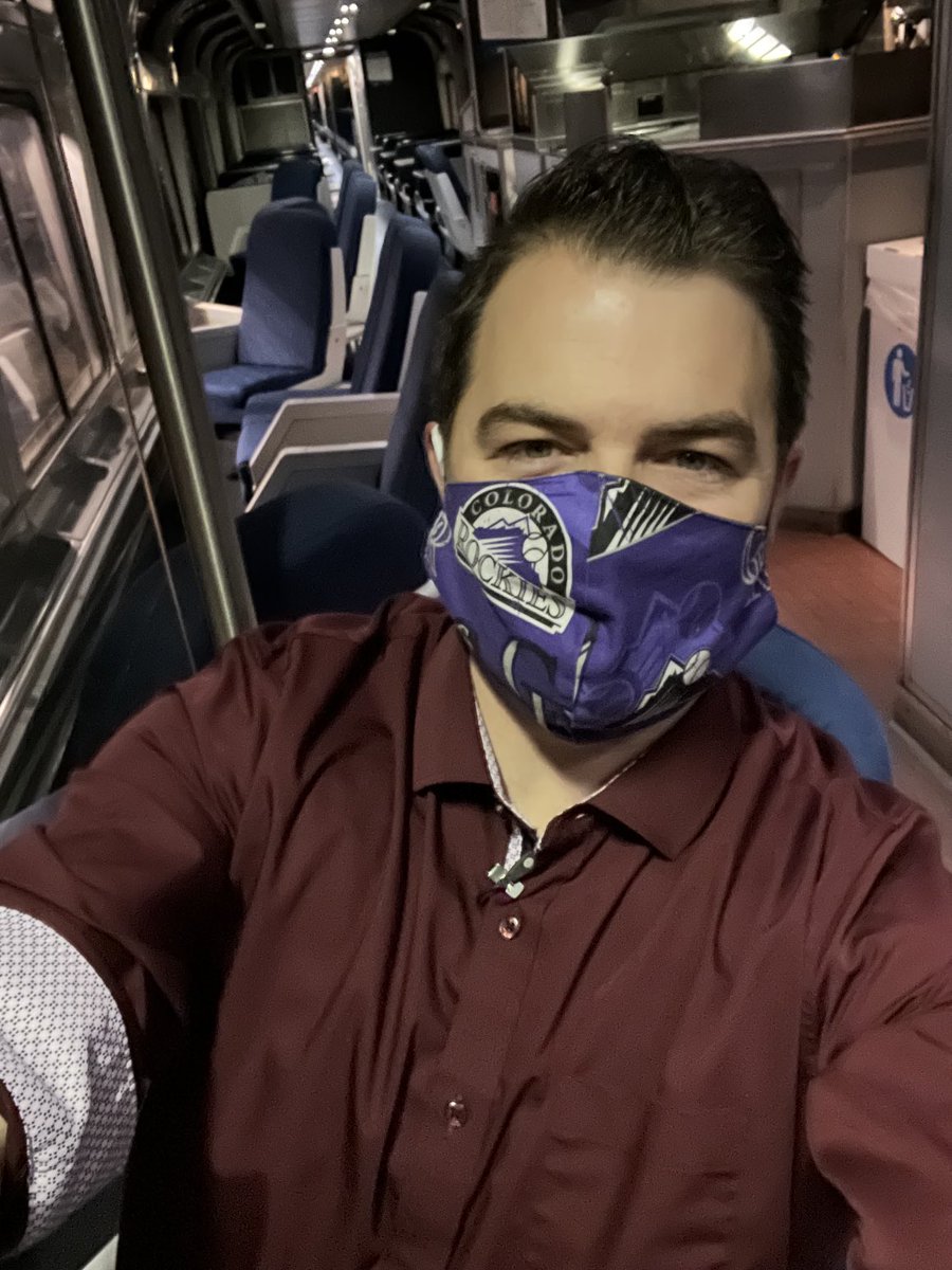 On the Amtrak Winter Park Ski Train. It’s back after being canceled last year due to COVID. #denver7