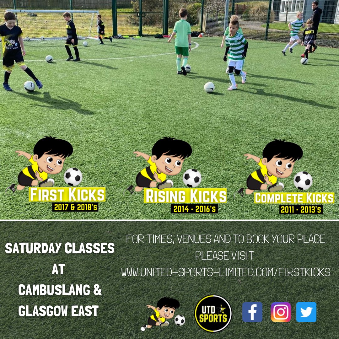 UTD_Sports's tweet photo. Join this Saturday in Cambuslang & Glasgow East ⚽️
For info & to book ➡️ https://t.co/H4OdALQiQz
—————————
| #utdsports | #firstkicks | #football | #coaching | #glasgow | #kids | #grassroots | #fun | #skills | https://t.co/Ftr1OY0FHs