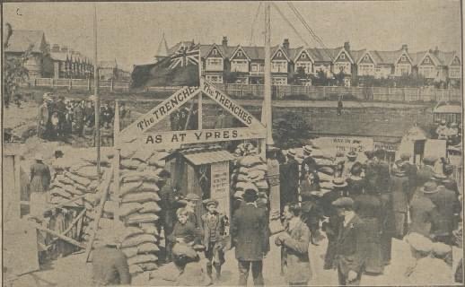 During #WWI The Kursaal billeted troops passing through the town, but also had a makeshift trench system replicating Ypres. When it opened in May 1915 it offered visitors an “experience” of the front lines.
📷 #Southend &amp; #Westcliff Graphic, 28.5.1815 (<a href="/southendlibrary/">Southend Libraries</a> )
