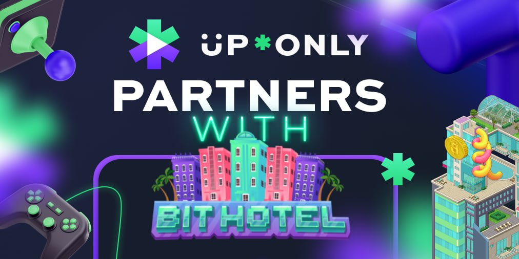 playbithotel's tweet photo. We are excited to announce our partnership with @UpOnlyOfficial. 

A massive revolutionary blockchain data aggregator and #metaverse directory

Expect to see an exclusive page on its analytics platform, with all actionable insights into the Bit Hotel ecosystem. https://t.co/poFa5SzzVa