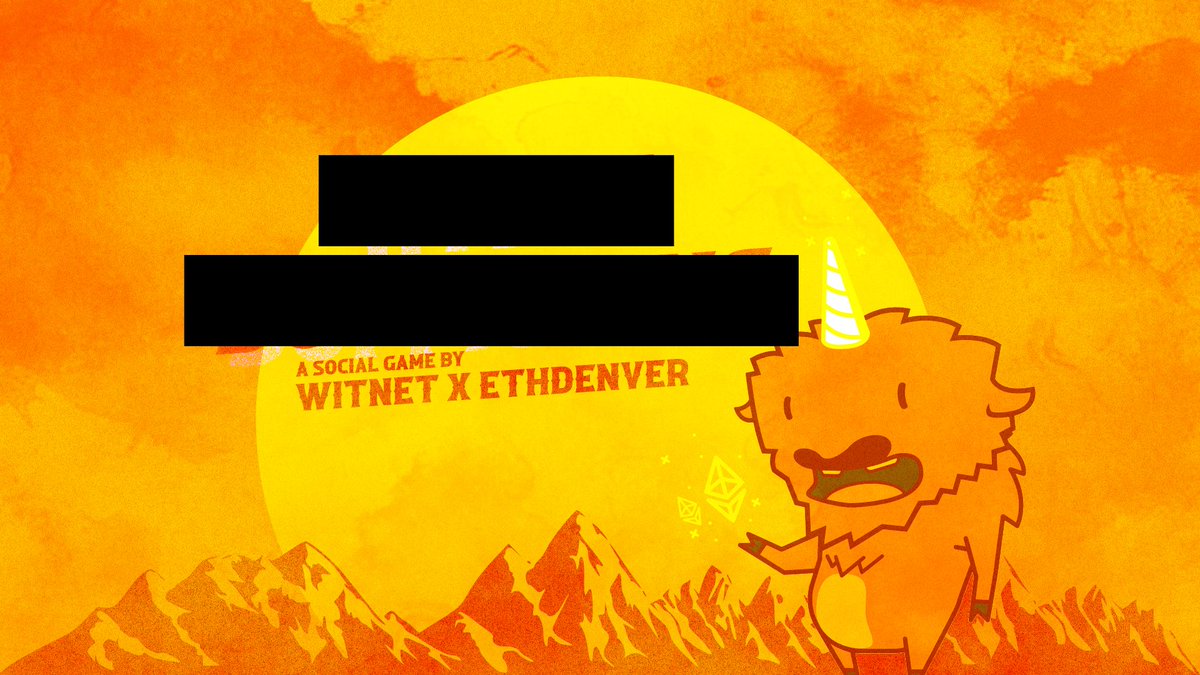 🦬👀 ALPHA ALERT — BISON AHEAD! 🦬👀
We are preparing something BIG for <a href="/EthereumDenver/">ETHDenver 🏔🦬🦄</a>.
Get ready to be aggressively entertained and seriously addicted to this new Witnet-powered social game, building on the amazing <a href="/TheEggDAO/">EggDAO 🥚</a> 🐣 experience at <a href="/0xliscon/">LISCON</a>.
More details soon!