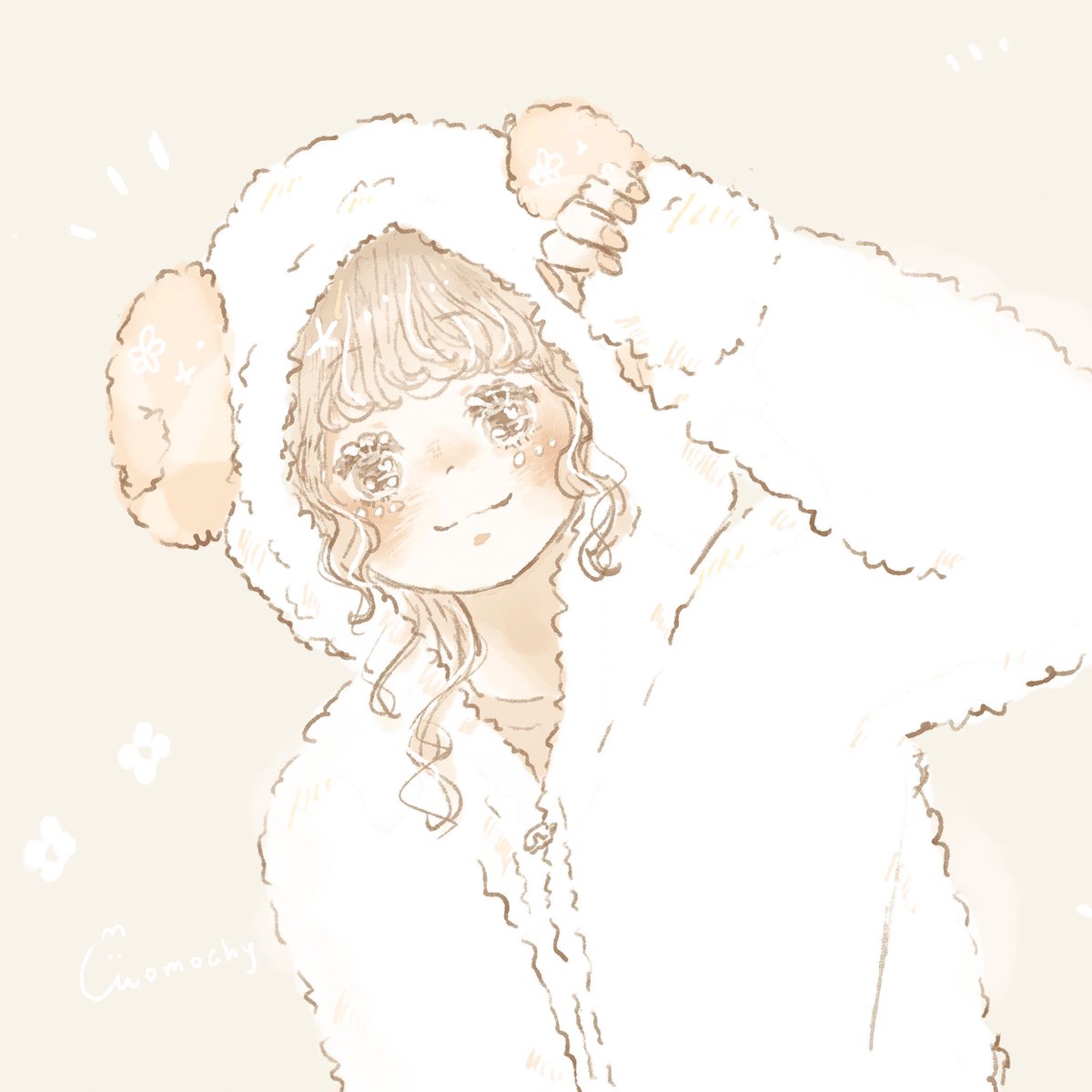 「ジェラピケのちゃちゃまるかわいい…💭 」|momochy🐇 (ももちー)のイラスト