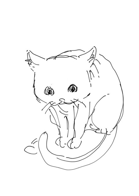 我が描いた猫 