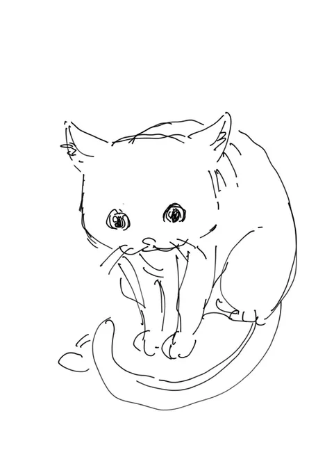 我が描いた猫 