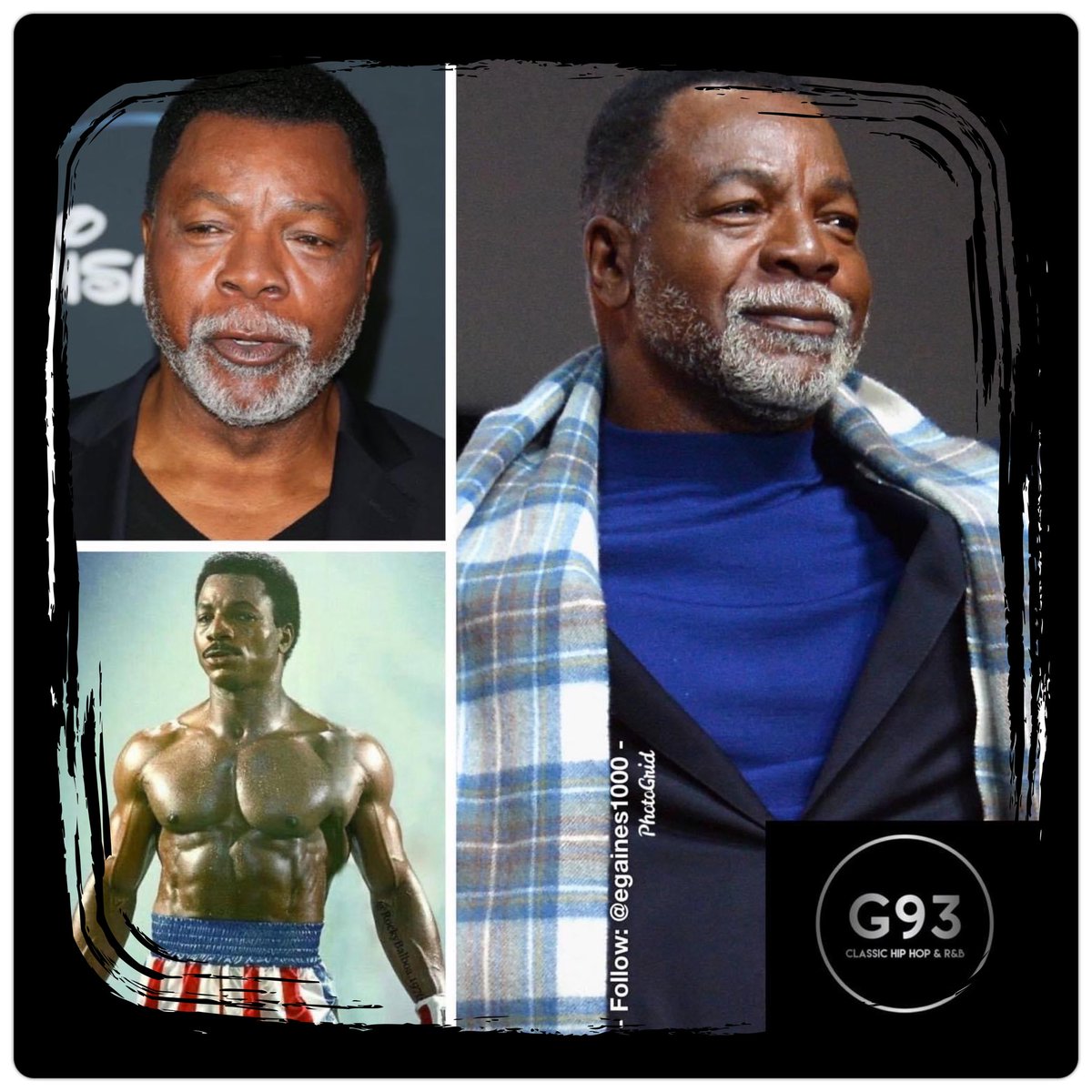 G93Radio's tweet photo. 🥂🎈🥂🎈🥂
Happy Birthday #CarlWeathers! He Is 74 Today! #Rocky #ApolloCreed #Predator #HappyGilmore #AlienSiege #TheComebacks #HurricaneSmith #G93Radio https://t.co/3ublknXWxB