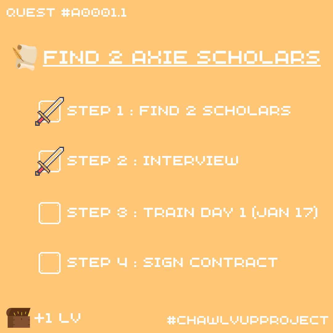 chawlvup's tweet photo. And my 1st quest is ongoing. I hope my scholar gonna love it.

#CHAWLVUPPROJECT #AxieInfinity #AxieScholarship #Play2Earn #PlayToEarn #GameFi https://t.co/8R7fu6erau