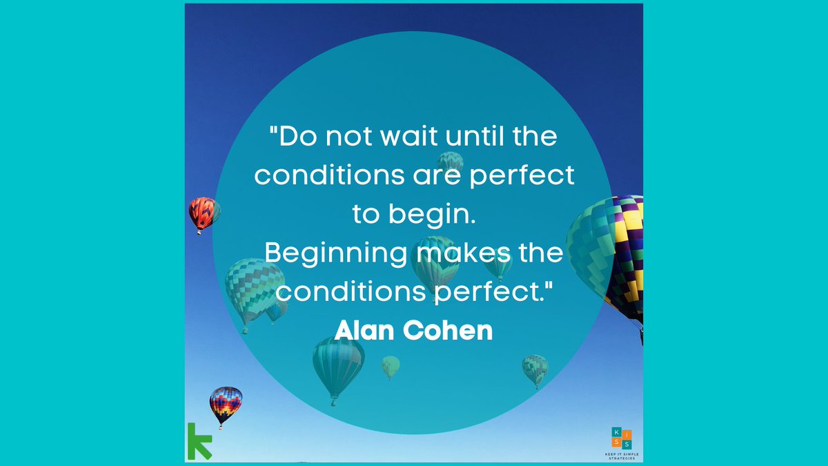 Misyte's tweet photo. "Do not wait until the conditions are perfect to begin. Beginning makes the conditions perfect." - Alan Cohen
.
.
.
#Keap #KeepGoing #KeepServing @KeapGrowing #KeepItSimple #GrowSales #SaveTime #Marketing #Automation #CRM #Sales #BusinessStrategy #KeepItSimpleStrategies https://t.co/A3BwyoZkR9