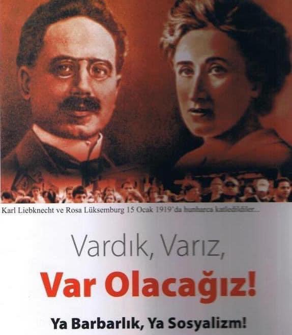 #RosaLuxemburg 
#KarlLiebknecht 
15 Ocak 1919'da dönemin iktidarları tarafından  katledildiler.
Bir asırdır, bıraktıkları mücadele geleneğiyle yaşıyorlar.