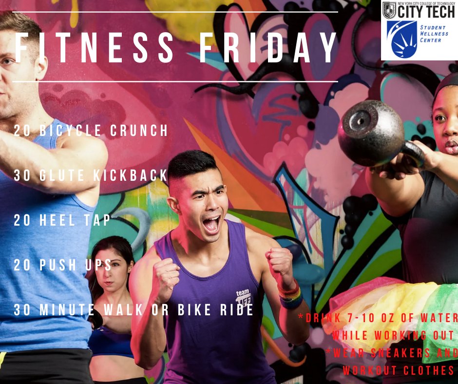 CityTechSWC's tweet photo. Fitness Friday 

#stayfit #stayhealthy #workouttime #motivation #fitnessfriday https://t.co/GMYFkNYf9V