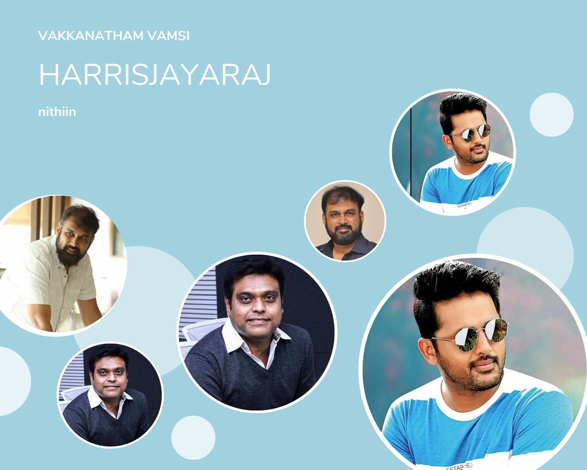 HarrisAddicts's tweet photo. #Nithiin  Harris jayaraj sir 's Upcoming in Telugu: Works for a film that stars Nithin as lead! 
@Jharrisjayaraj 
@actor_nithiin 

#Nithiin #Harrisjayaraj #Vakkanathamvamsi @VamsiVakkantham https://t.co/rsOua7Th9T
