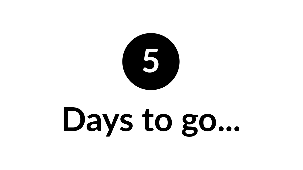 Only 5 days to go!

Our new website launches on Wednesday the 19th

Subscribe so you don’t miss the launch here: 

blackandwhitebriding.co.uk

#TrulyTransparent #NoGreyAreas #NewStarter