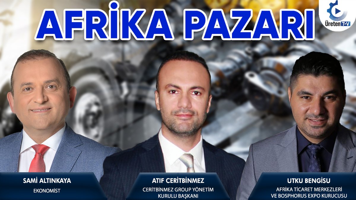 YouTube kanalımızda <a href="/ACeritbinmez/">Atıf Ceritbinmez</a> , <a href="/utkubengisu/">utkubengisu</a>
 ve <a href="/samialtinkaya/">Sami Altınkaya</a> ile olan videomuz saat 17:00'de yayına girecektir.

Link:
youtu.be/ZLOjMx6MQkA

#Afrika #ihracat #kolayihracat #nasılihracatyaparım #Afrikaülkelerineihracat