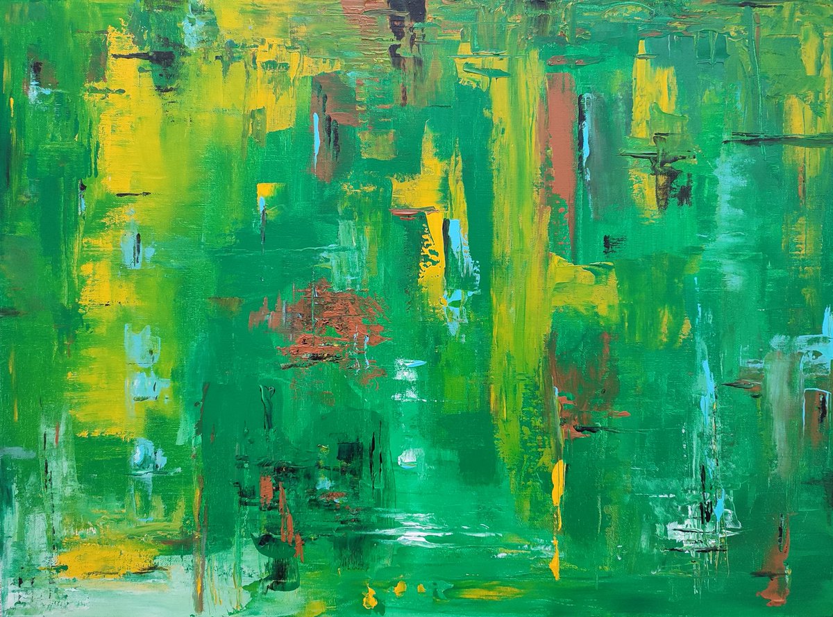 No real plan, just let it flow and this is what came out. 

24" x 18", acrylic on canvas.

#acryliconcanvas #acrylicpainting #abstractart #abstractpainting #artist #ArtistOnTwitter #art #abstract #womenpainters #femaleartist #womenwhopaint #natureabstract #createart #Creative