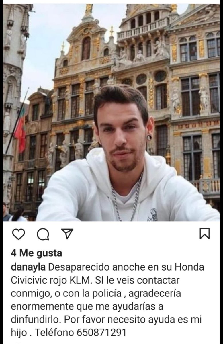 Agradecería muchos rt ya que es el hijo de unos amigos