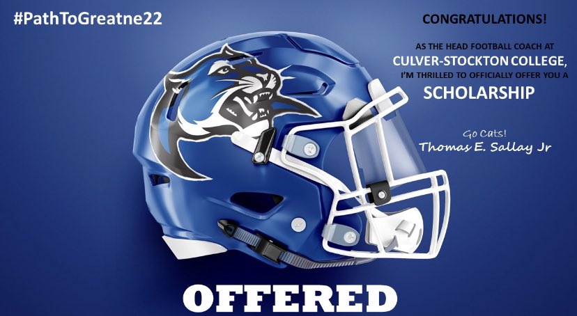 Blessed to receive my 7th offer from Culver-Stockton College <a href="/CoachCutshaw/">Roy Cutshaw Jr</a> <a href="/coach_patton87/">Rob Patton</a> <a href="/RecruitGeorgia/">Recruit Georgia</a> <a href="/CoachJJarrett/">Coach J Jarrett</a> <a href="/SCRedskinsFB/">SC Redskins</a>