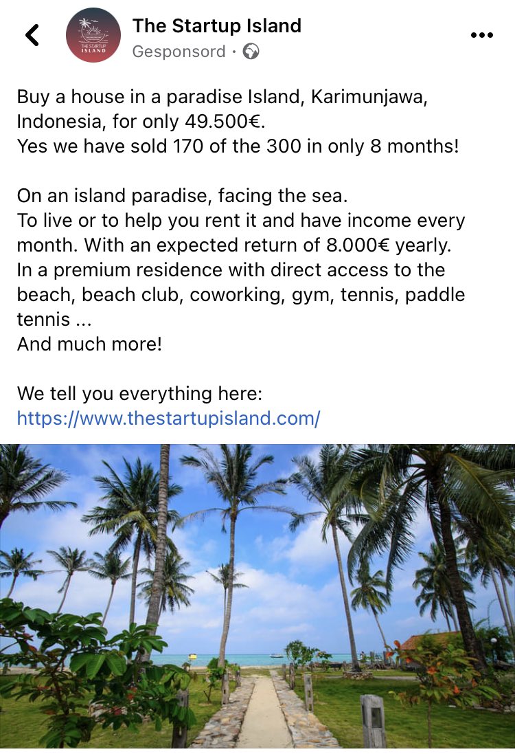 One Facebook ad passed through my feed. WTF is this?