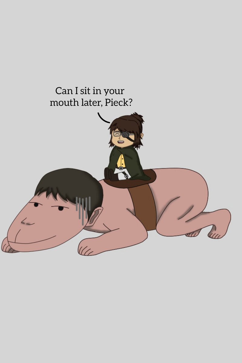 CZ_Reb's tweet photo. Day 5: Riding the Cart Titan #pikuhanweek #PikuhanWeek2022 #pieck #hange https://t.co/LgDPvnnwsX