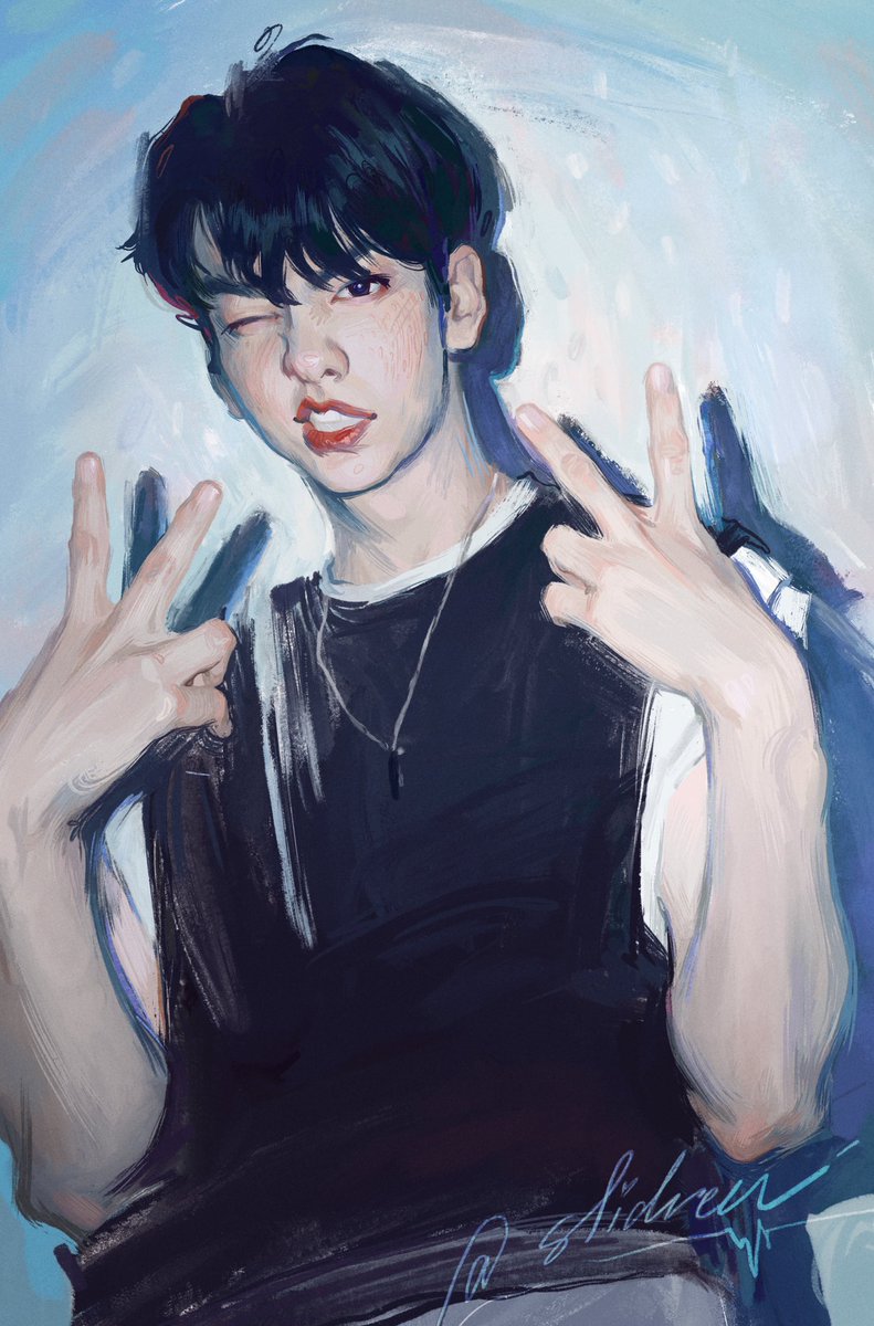 slidrew's tweet photo. [#TXTfanart #SOOBIN #TOMORROW_X_TOGETHER] 🤙🏼👄 https://t.co/znHF3eUUeI
