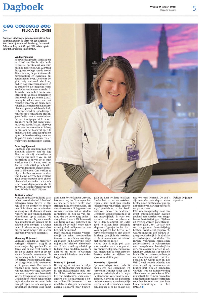 Zou de nieuwe minister van volksgezondheid @ErnstKuipersVWS als oud-Meppeler ook de <a href="/MeppelerCourant/">Meppeler Courant</a> lezen? Moet ie nu wel even doen! <a href="/umcg/">UMCG</a> #kinderhartchirurgie