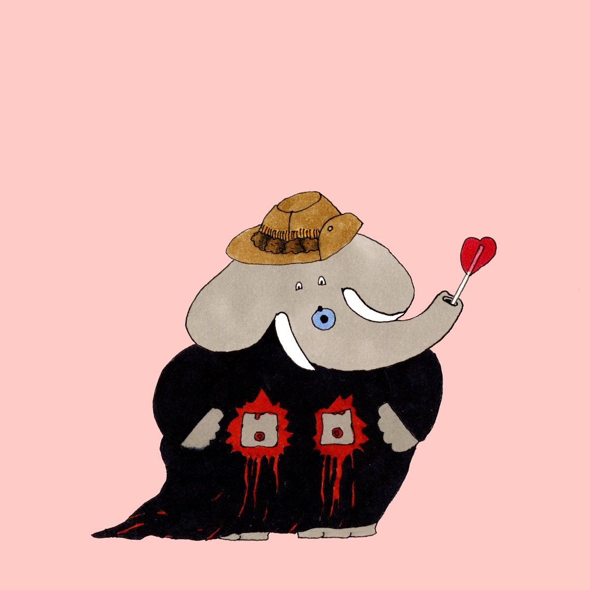 PunksOnXTZ's tweet photo. Giveaway time!! Les Elefants Terribles #322. @elefants_tez  To win follow, retweet and tag 3 friends below! Winner will be announced in 7 days!! Good luck all! #NFTGiveaway #TezPunks #XTZ #hicetnunc https://t.co/JSyw6NzSpm